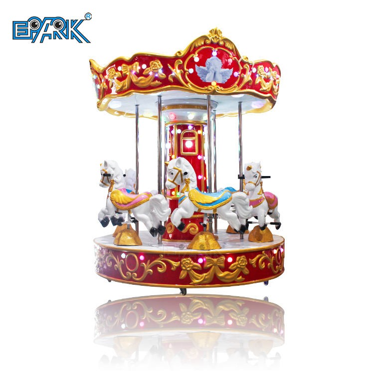 6 Seats Outdoor Rotating Carousel Kids Amusement Rides Commercial Mini ...