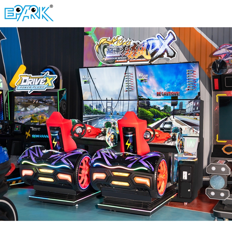 Drive Racing Gaming Machine Double 4K LCD Coin Operated Racing Game Machine,Racing Game Machine ...